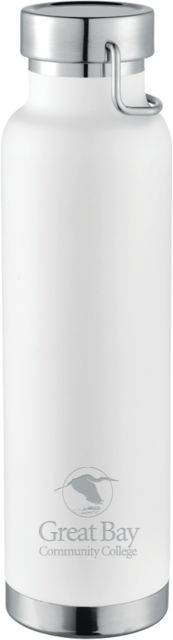Great Bay CC Thor Copper Vacuum Insulated Bottle 22oz Great Bay Community College Wordmark Stacked Engraved - ONLINE ONLY
