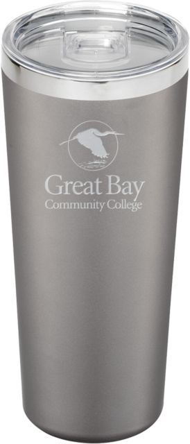 Great Bay CC Thor Vacuum Insulated Tumbler 22oz Great Bay Community College Wordmark Stacked Engraved - ONLINE ONLY