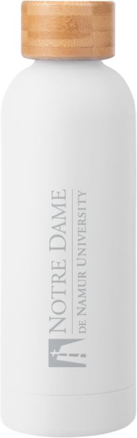Notre Dame De Namur Blair Stainless Bottle w/ Bamboo Lid 17 oz Notre Dame De Namur University Primary Mark Engraved - ONLINE ONLY
