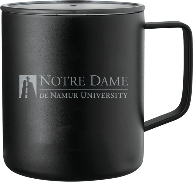 Notre Dame De Namur Rover Camp Vacuum Insulated Mug 14oz Notre Dame De Namur University Primary Mark Engraved - ONLINE ONLY