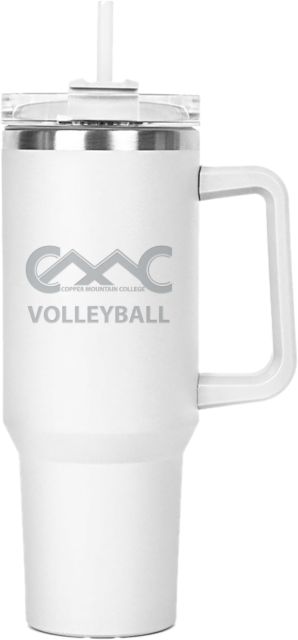 Copper Mountain Hippo Mug & Straw Lid with Twist Closure 40 oz Copper Mountain College Volleyball Engraved - ONLINE ONLY