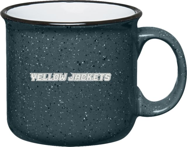 American International Campfire Mug 15 oz Yellow Jackets Wordmark Flat Engraved - ONLINE ONLY