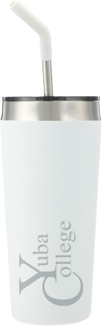 Yuba Faye Vacuum Tumbler w/ Stainless Straw 20 oz Yuba College Primary Mark Engraved - ONLINE ONLY