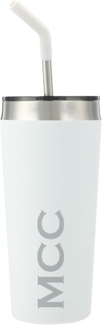Manchester CC Faye Vacuum Tumbler w/ Stainless Straw 20 oz MCC Wordmark Engraved - ONLINE ONLY