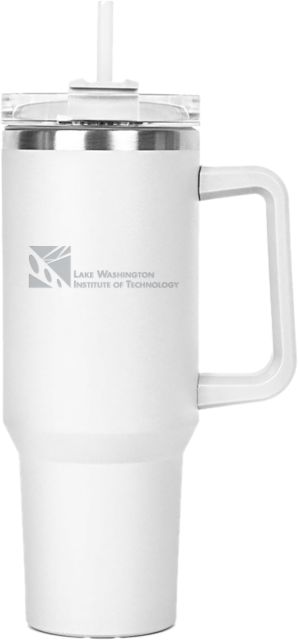 Lake Washington Hippo Mug & Straw Lid with Twist Closure 40 oz Lake Washington Wordmark Engraved - ONLINE ONLY