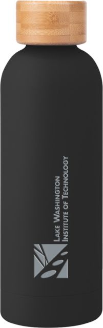 Lake Washington Blair Stainless Bottle w/ Bamboo Lid 17 oz Lake Washington Wordmark Engraved - ONLINE ONLY