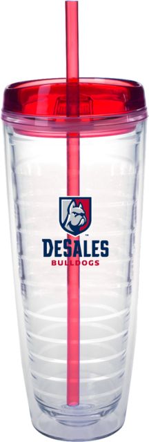 DeSales Tritan Double Wall Tumbler w/Red Top 26oz Primary Logo - ONLINE ONLY