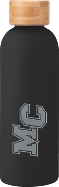Morton College Blair Stainless Bottle w/ Bamboo Lid 17 oz Morton College MC Mark Engraved - ONLINE ONLY