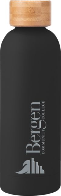 Bergen CC Blair Stainless Bottle w/ Bamboo Lid 17 oz Bergen Community College Wordmark Engraved - ONLINE ONLY