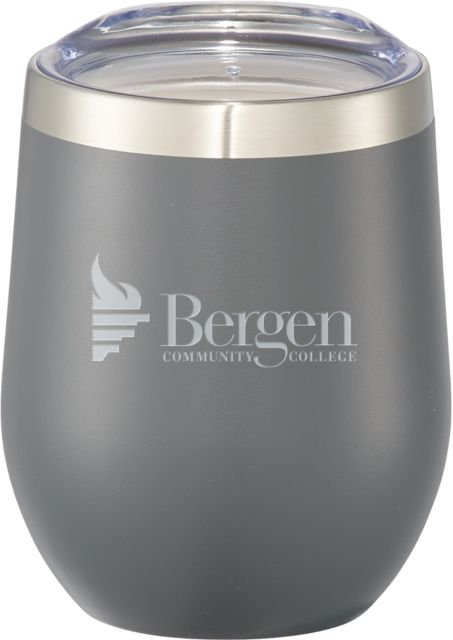 Bergen CC Corzo Vacuum Insulated Cup 12oz Bergen Community College Wordmark Engraved - ONLINE ONLY