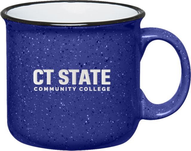 Connecticut Campfire Mug 15 oz CT State Community College Wordmark Engraved - ONLINE ONLY