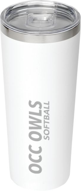 Oakland Comm College Thor Vacuum Insulated Tumbler 22oz OCC Owls - Softball Engraved - ONLINE ONLY