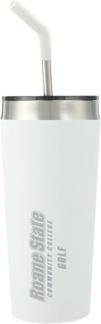 Roane State Faye Vacuum Tumbler w/ Stainless Straw 20 oz Roane State CC - Golf Engraved - ONLINE ONLY
