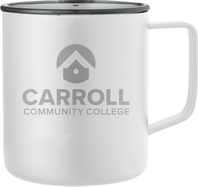 Carroll CC Rover Camp Vacuum Insulated Mug 14oz Carroll - Institutional Mark Stacked Engraved - ONLINE ONLY
