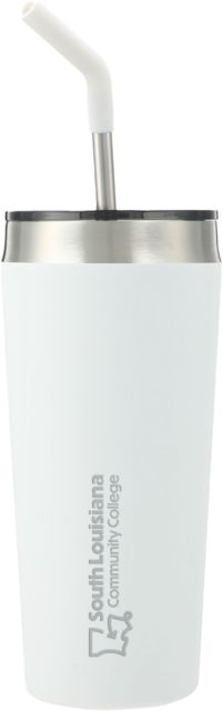 SoLAcc Faye Vacuum Tumbler w/ Stainless Straw 20 oz South Louisiana Community College Horizontal Engraved - ONLINE ONLY