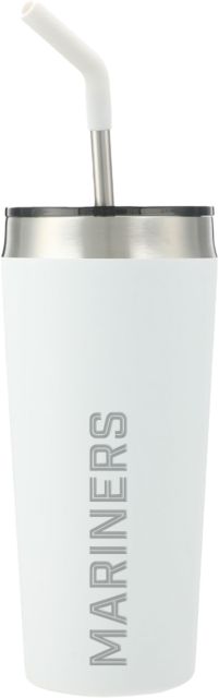 College of Marin Faye Vacuum Tumbler w/ Stainless Straw 20 oz College of Marin - Mariners Wordmark Engraved - ONLINE ONLY