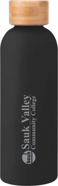 Sauk Valley Blair Stainless Bottle w/ Bamboo Lid 17 oz Sauk Valley CC Primary Wordmark Engraved - ONLINE ONLY