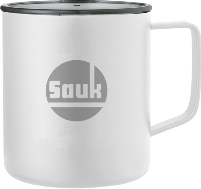 Sauk Valley Rover Camp Vacuum Insulated Mug 14oz Sauk Circle Wordmark Engraved - ONLINE ONLY