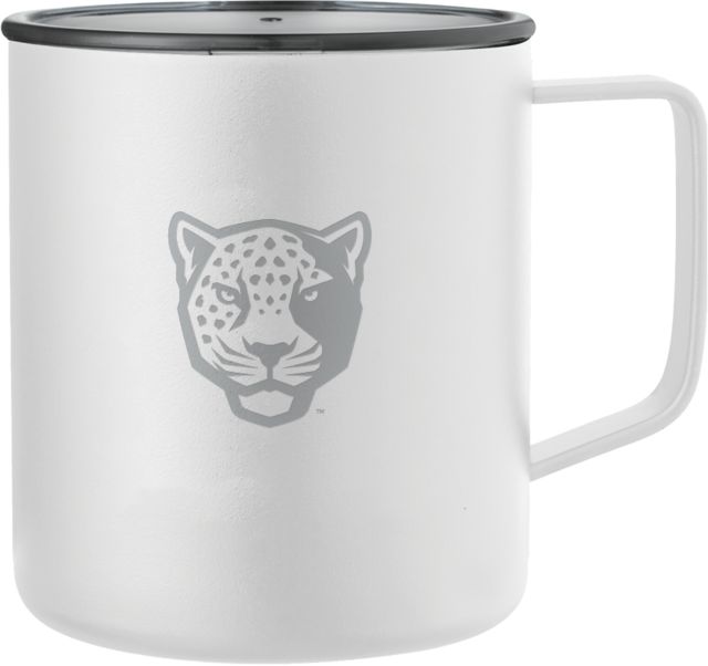 Texas A&M San Antonio Rover Camp Vacuum Insulated Mug 14oz TAMUSA Mascot Head Engraved - ONLINE ONLY