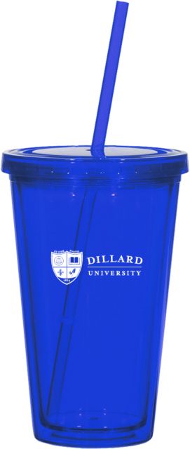 Dillard Madison Double Wall Tumbler w/Straw 16oz Primary Mark - ONLINE ONLY
