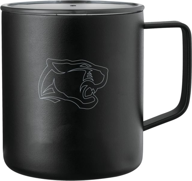 Pine Crest Rover Camp Vacuum Insulated Mug 14oz Panther Head Engraved - ONLINE ONLY