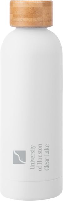 Houston Clear Lake Blair Stainless Bottle w/ Bamboo Lid 17 oz University of Houston-Clear Lake Stacked Engraved - ONLINE ONLY