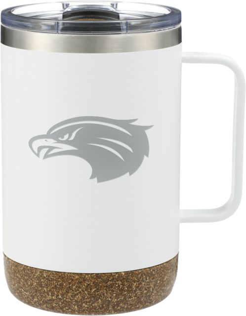 Houston Clear Lake Valhalla Vacuum Insulated Camp Mug 14oz UHCL - Hawk Head Engraved - ONLINE ONLY