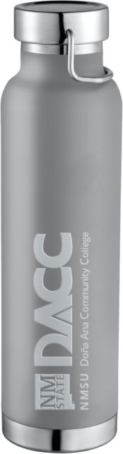 Dona Ana Thor Copper Vacuum Insulated Bottle 22oz Dona Ana Community College Wordmark w NMSU Logo Engraved