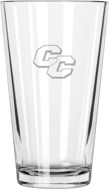 Curry College Libbey Pint Glass 16oz Curry College Primary Athletic Mark  Engraved - ONLINE ONLY