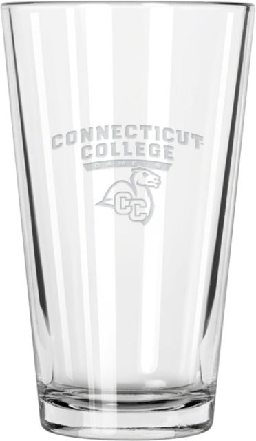 Connecticut College Libbey Pint Glass 16oz Primary Mark  Engraved - ONLINE ONLY