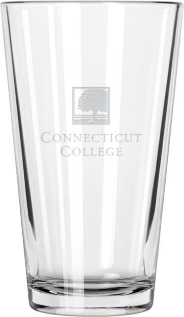 Connecticut College Libbey Pint Glass 16oz Institutional Mark  Engraved - ONLINE ONLY