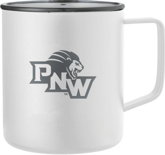 Purdue Northwest Rover Camp Vacuum Insulated Mug 14oz PNW Stacked Diagonal Engraved - ONLINE ONLY