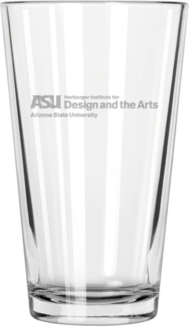 Arizona State Libbey Pint Glass 16oz Herberger Institute for Design and the Arts  Engraved - ONLINE ONLY