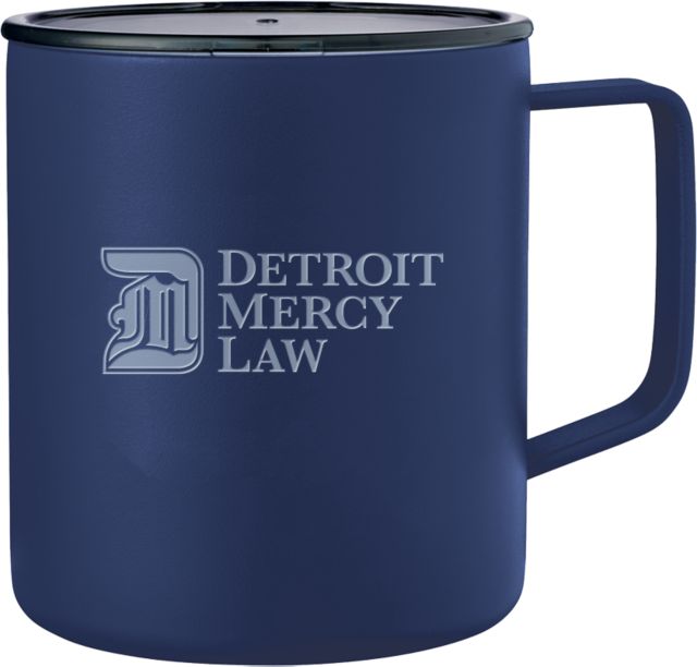 Detroit Mercy Rover Camp Vacuum Insulated Mug 14oz Detroit Mercy Law Horizontal Engraved - ONLINE ONLY