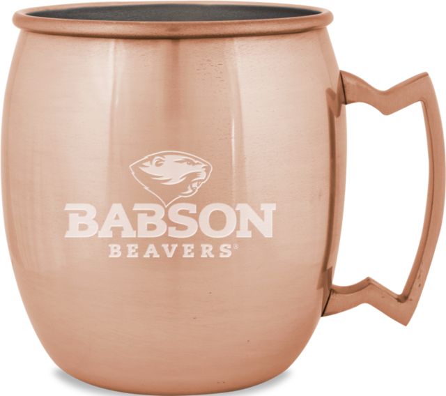 Babson Copper Mug 16oz Primary Mark  Engraved - ONLINE ONLY