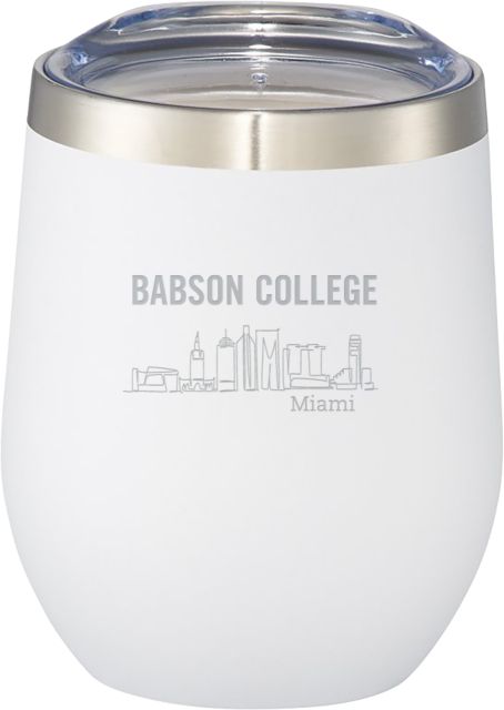 Babson Corzo Vacuum Insulated Cup 12oz Babson Skyline Engraved - ONLINE ONLY