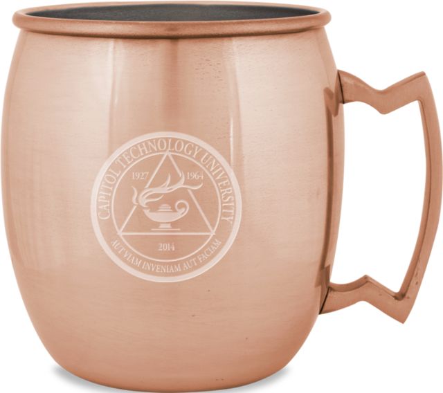 Capitol Technology Copper Mug 16oz University Seal  Engraved - ONLINE ONLY