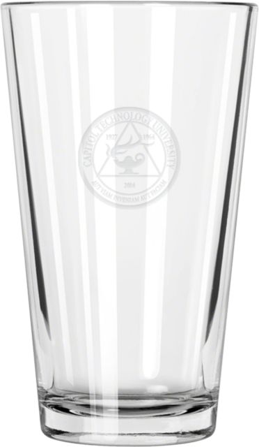 Capitol Technology Libbey Pint Glass 16oz University Seal  Engraved - ONLINE ONLY