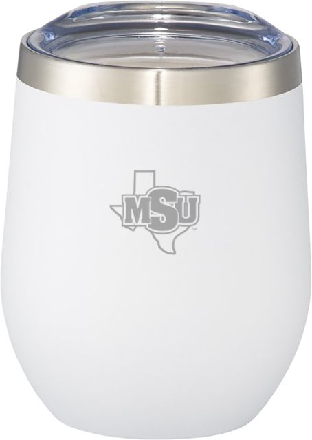 Midwestern State Corzo Vacuum Insulated Cup 12oz MSU Logo Engraved - ONLINE ONLY