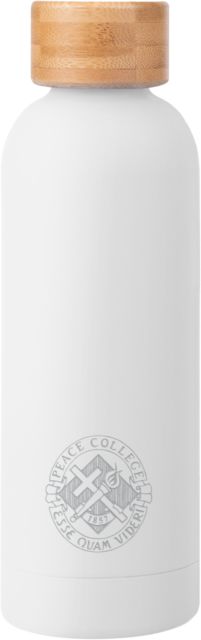 William Peace Blair Stainless Bottle w/ Bamboo Lid 17 oz Peace College Emblem Engraved - ONLINE ONLY