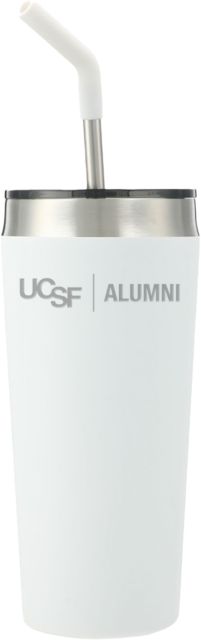 UCSF Faye Vacuum Tumbler w/ Stainless Straw 20 oz UCSF Alumni Engraved