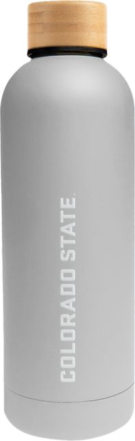 Colorado State Blair Stainless Bottle w/ Bamboo Lid 17 oz Colorado State Official Wordmark Engraved