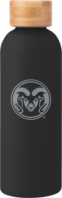 Colorado State Blair Stainless Bottle w/ Bamboo Lid 17 oz Colorado State Primary Athletics Mark Engraved