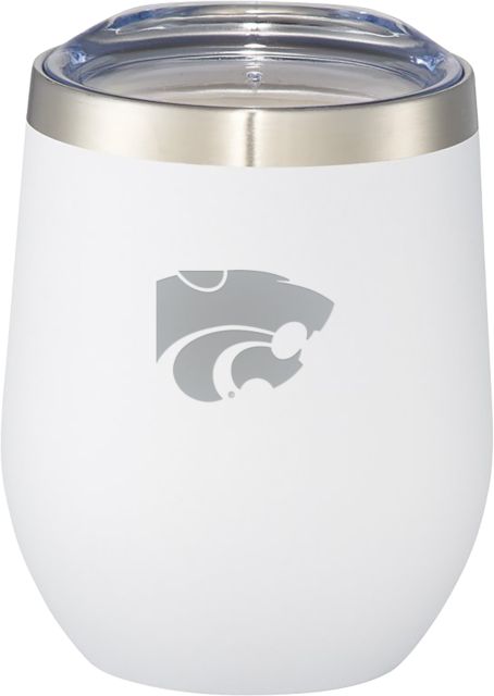 Kansas State Corzo Vacuum Insulated Cup 12oz K State Primary Athletic Mark Engraved - ONLINE ONLY