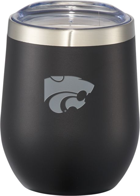 Kansas State Corzo Vacuum Insulated Cup 12oz K State Primary Athletic Mark Engraved - ONLINE ONLY