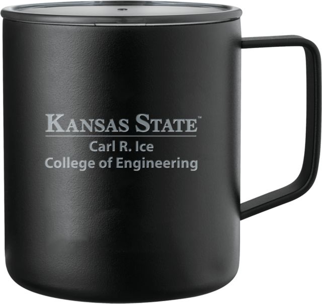 Kansas State Rover Camp Vacuum Insulated Mug 14oz College of Engineering Engraved - ONLINE ONLY