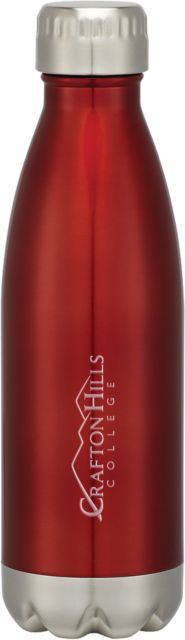 Crafton Hills Swig Stainless Red Bottle 16oz Crafton Hills College Primary Mark Engraved - ONLINE ONLY