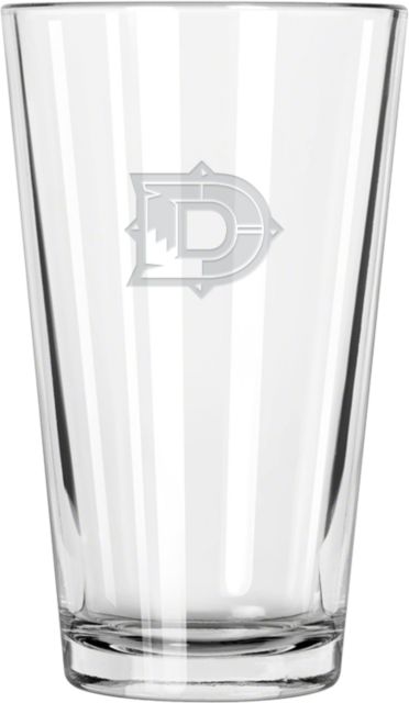 Dine College Libbey Pint Glass 16oz Letter Mark Engraved - ONLINE ONLY