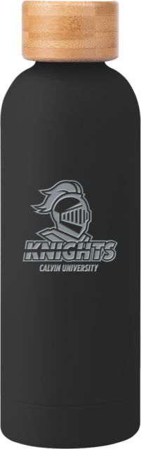 Calvin Univ Blair Stainless Bottle w/ Bamboo Lid 17 oz Knights with University Engraved - ONLINE ONLY