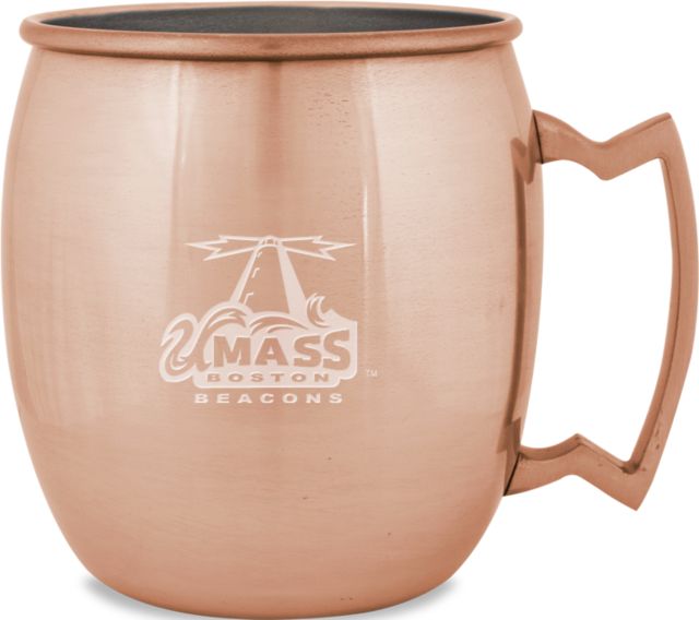 UMass Boston Copper Mug 16oz Primary Logo Engraved - ONLINE ONLY